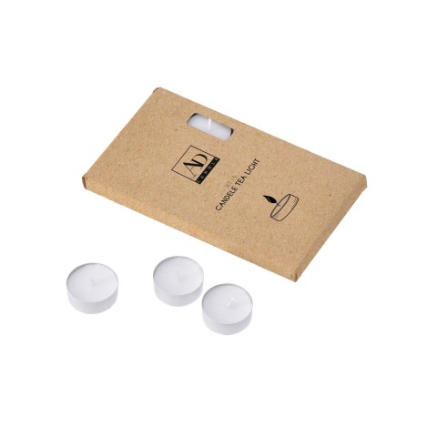 SET 15 CANDELE TEA LIGHT BIANC